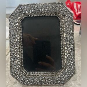 Olivia Riegel crystal pave Silver Picture Frame
